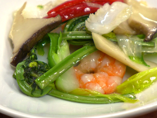 海鮮と春野菜のあっさり炒め