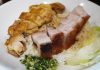 「香港華記茶餐廳 早稲田店」のローストポーク&油鶏肉ライス（燒肉雞飯）980円