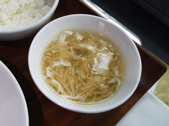 ホタテと卵白のとろみスープ