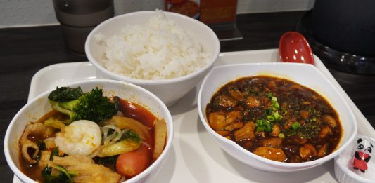 東上野「チャンドゥ・ハウス」の麻婆豆腐＋マオツァイ＋ライス並盛790円